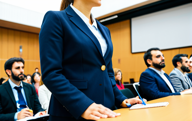 학교사회복지사 이직 준비 과정 - Social Worker in a Community Center**

"A professional female social worker, fully clothed in modest...